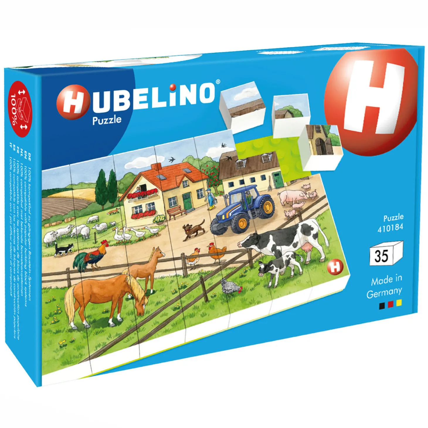 Hubelino Blokpuzzel Leven op de Boerderij - 35st.