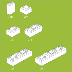 Hubelino Bouwstenen Wit - 60dlg.