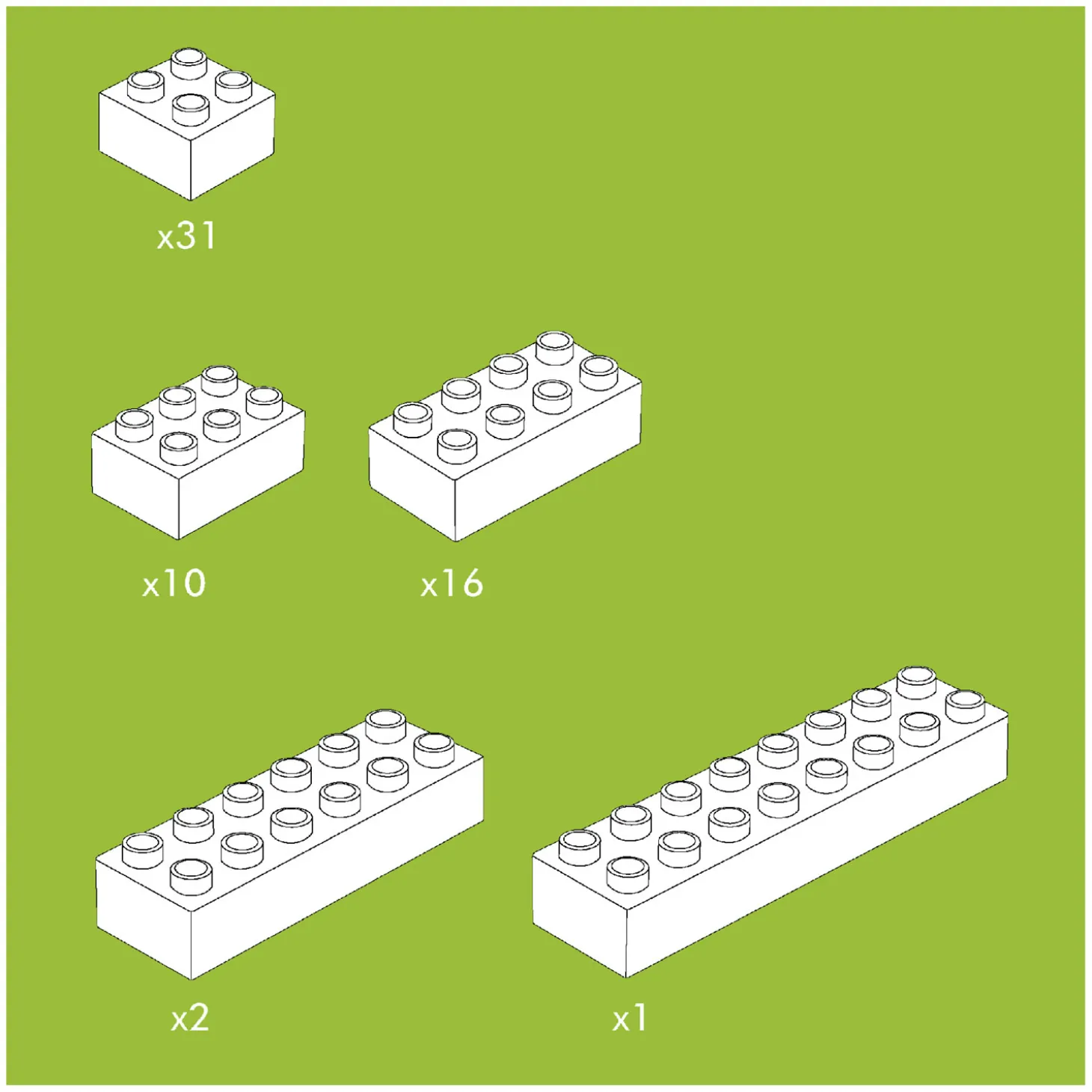 Hubelino Bouwstenenset - 60dlg.