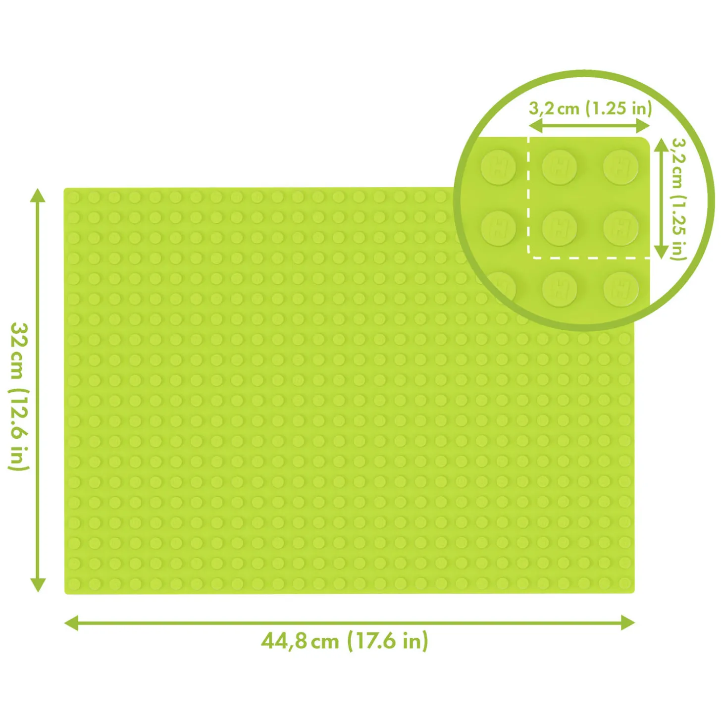 Hubelino Grondplaat Groen, 560 noppen