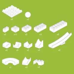 Hubelino Knikkerbaan Aanvulset Wip Wap - 45dlg.