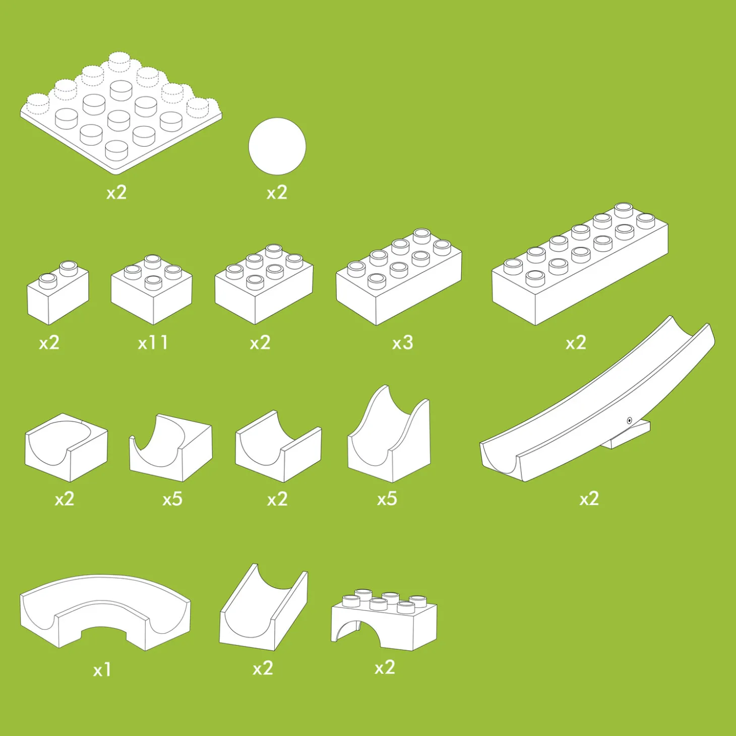 Hubelino Knikkerbaan Aanvulset Wip Wap - 45dlg.