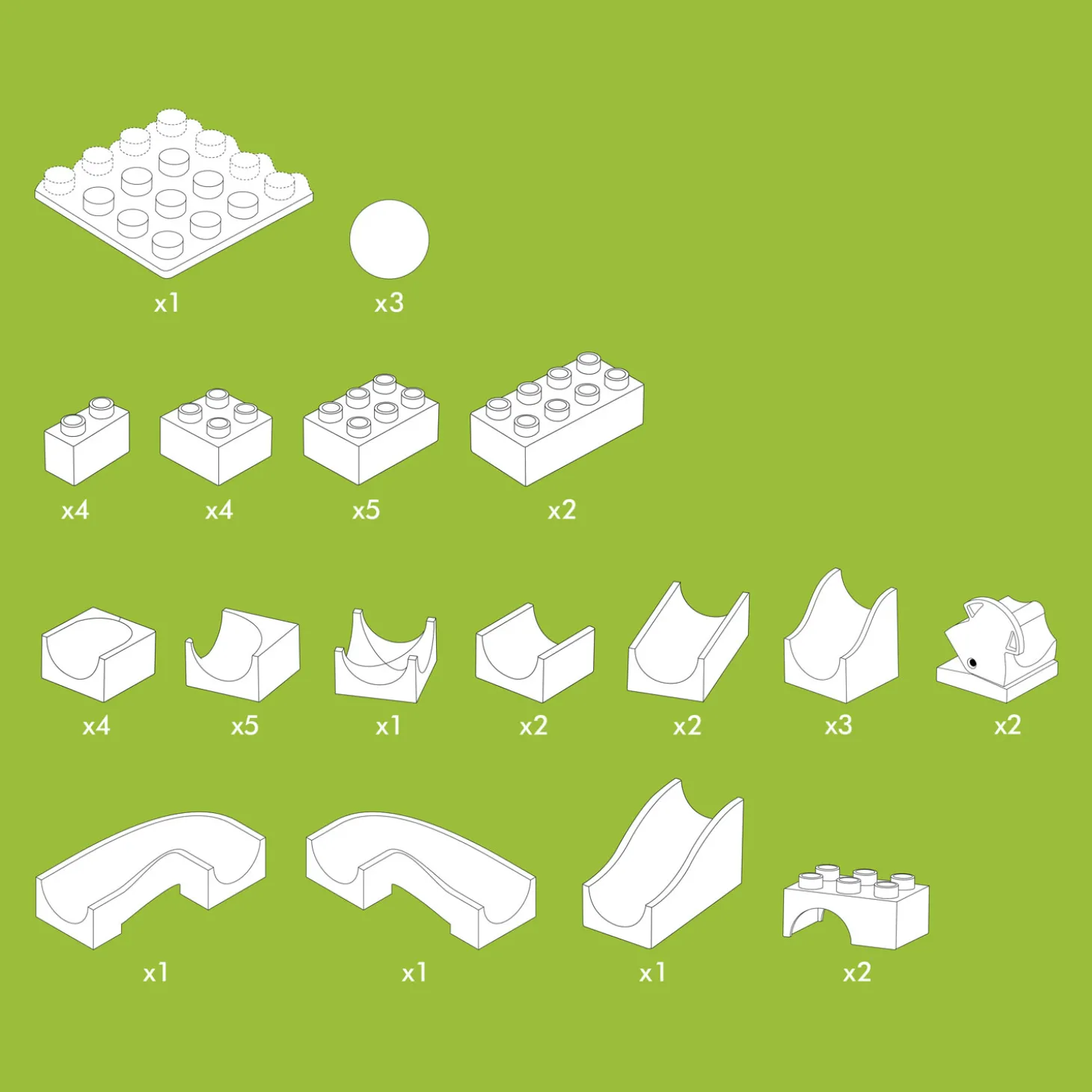Hubelino Knikkerbaan Aanvulset Wissel - 43dlg.