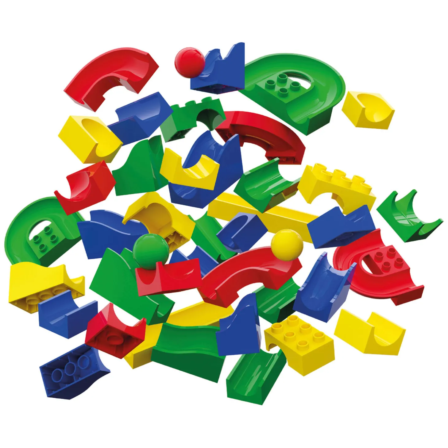 Hubelino Knikkerbaan Baanelementen - 55dlg.