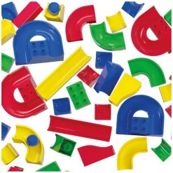 Hubelino Knikkerbaan Baanelementen - 55dlg.