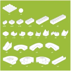 Hubelino Knikkerbaan Maxi Bouwset - 213dlg.