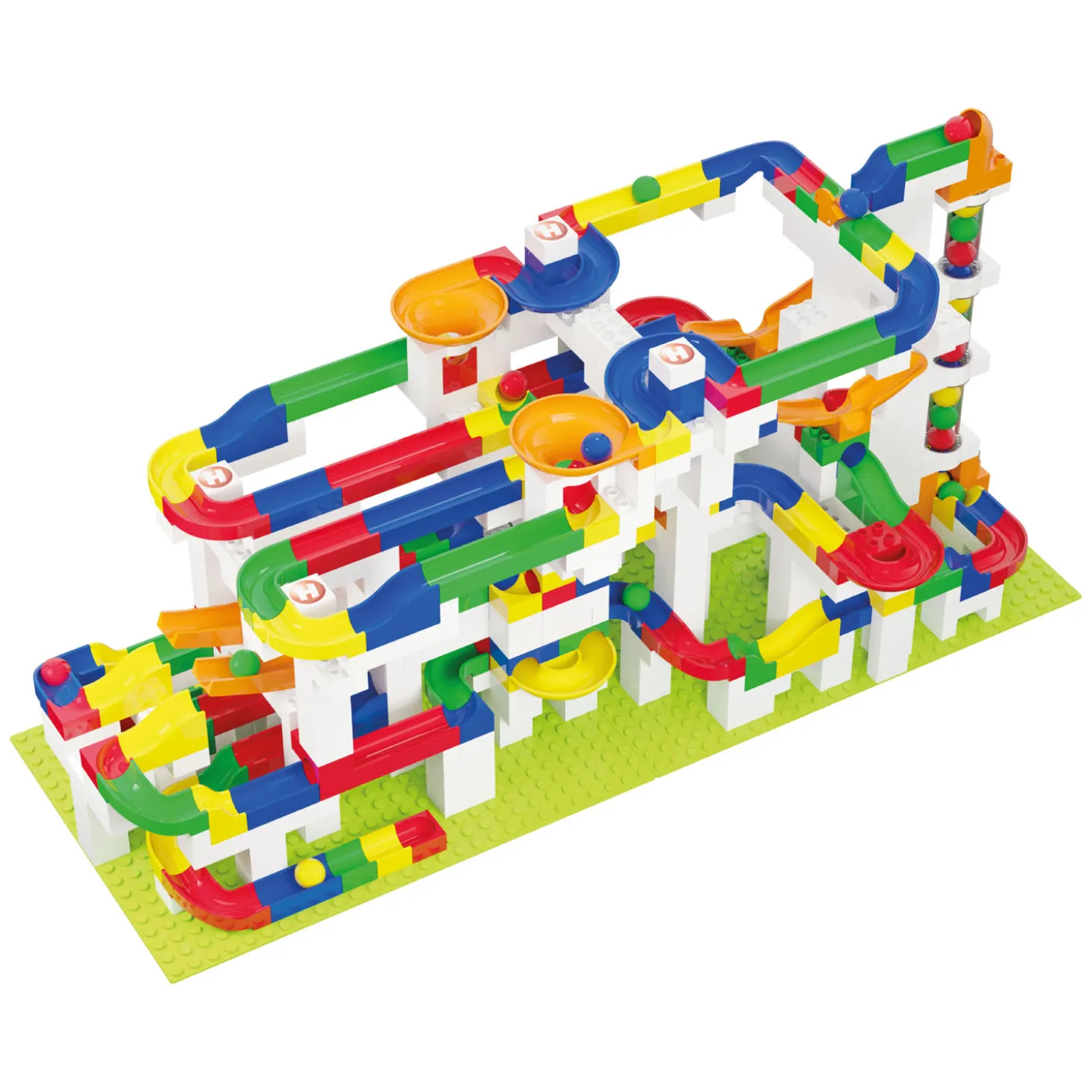 Hubelino Knikkerbaan Mega Bouwset, 585dlg.