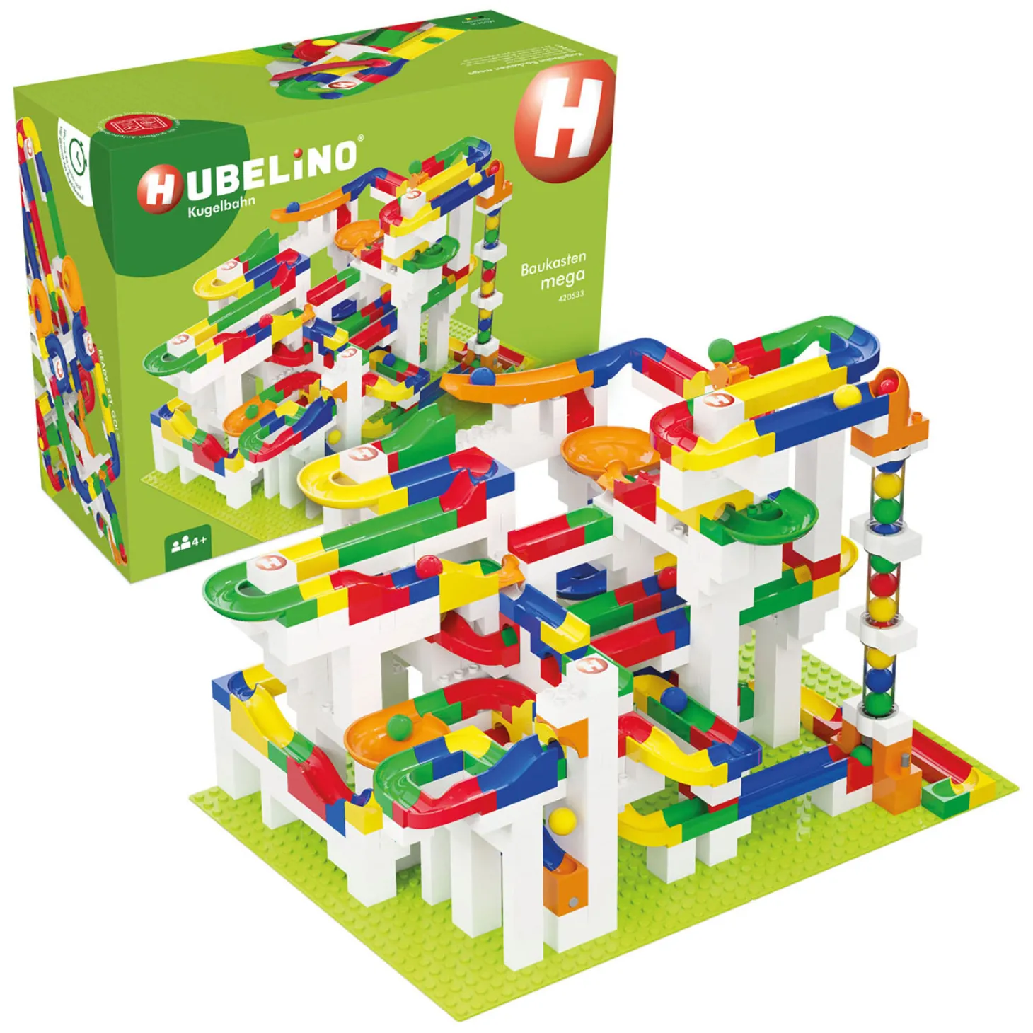 Hubelino Knikkerbaan Mega Bouwset, 585dlg.