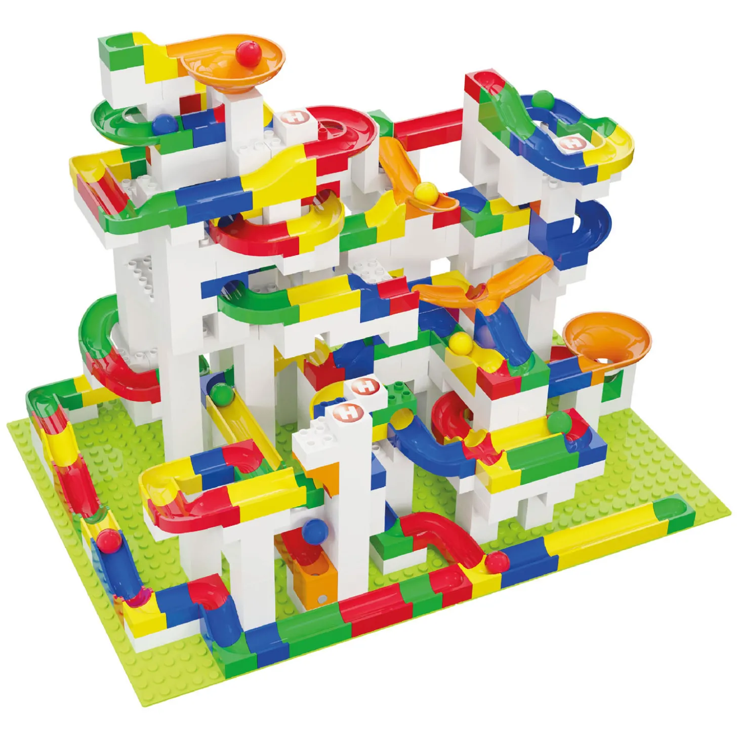 Hubelino Knikkerbaan Mega Bouwset, 585dlg.