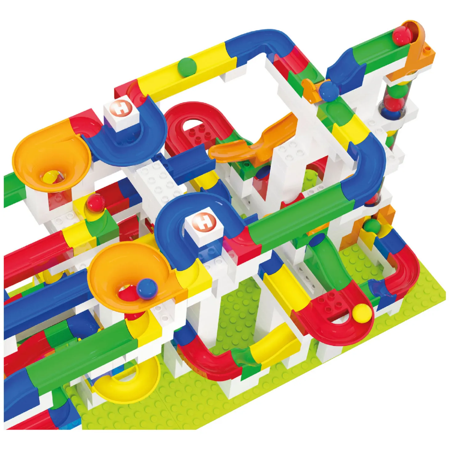 Hubelino Knikkerbaan Mega Bouwset, 585dlg.