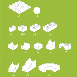 Hubelino Knikkerbaan Miniset - 45dlg.