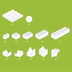 Hubelino Knikkerbaan Uitbreidingsset Katapult - 41dlg.