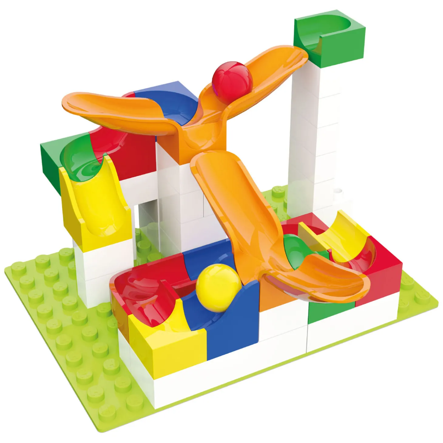 Hubelino Knikkerbaan Uitbreidingsset Swing - 46dlg.