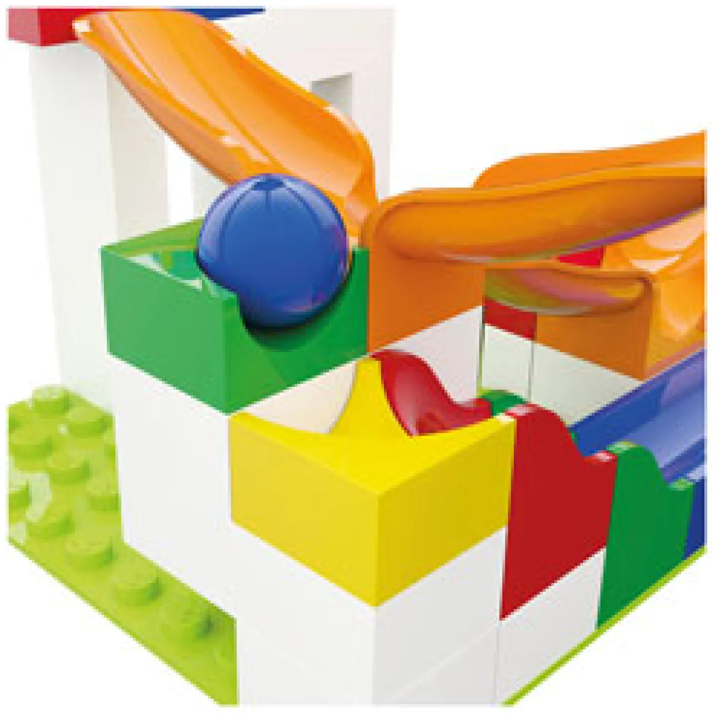 Hubelino Knikkerbaan Uitbreidingsset Swing - 46dlg.