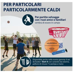 HUDORA Basketbalring Metaal met Netje