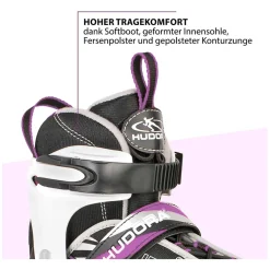 HUDORA Kinder Skeelers Mia Paars, Maat 33-36