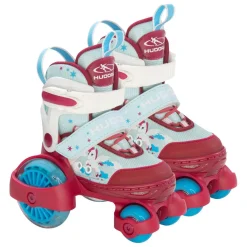 HUDORA Rolschaatsen My First Quad LED Eenhoorn, Maat 26-29