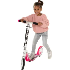 HUDORA Scooter Big Wheel Step RX205 - Wit/Roze
