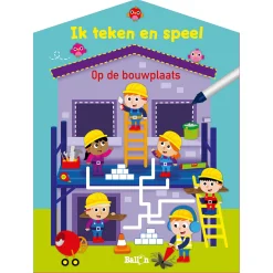 Ik teken en speel - Op de bouwplaats (wipe & clean)