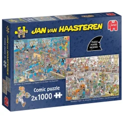 Jan van Haasteren Legpuzzel - De Bouwmarkt en de Verbouwing, 2x1000st.
