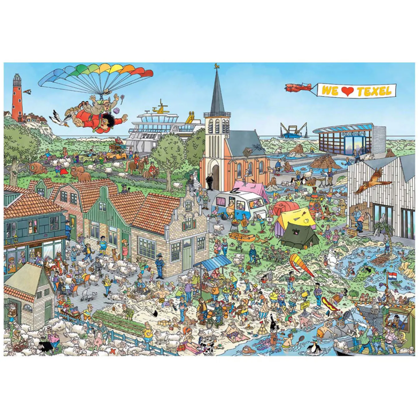 Jan van Haasteren Legpuzzel - Rondje Texel, 1000st.