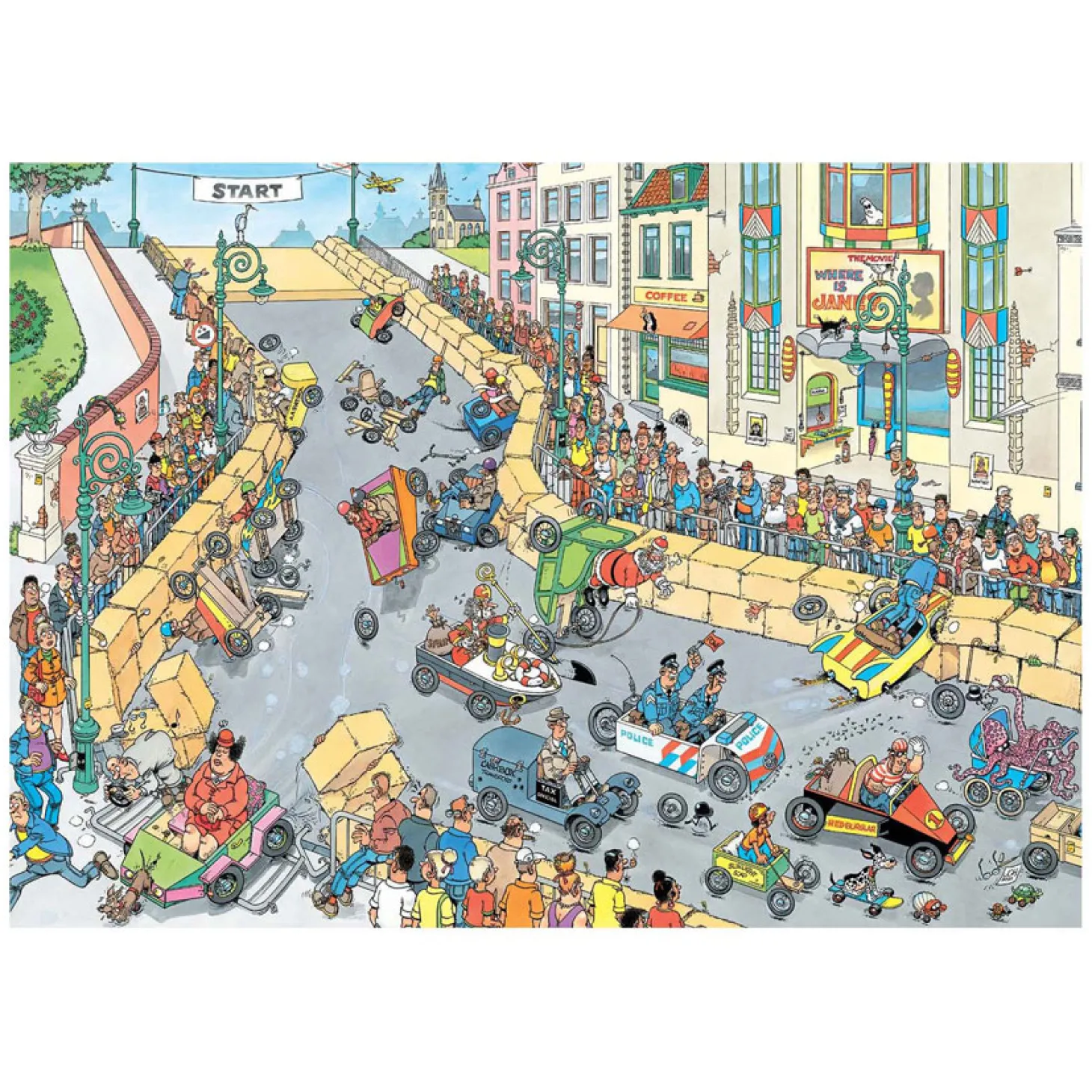Jan van Haasteren Legpuzzel - De Zeepkistenrace, 1000st.