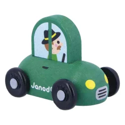 Janod Crossroads - Houten Donkergroene Auto