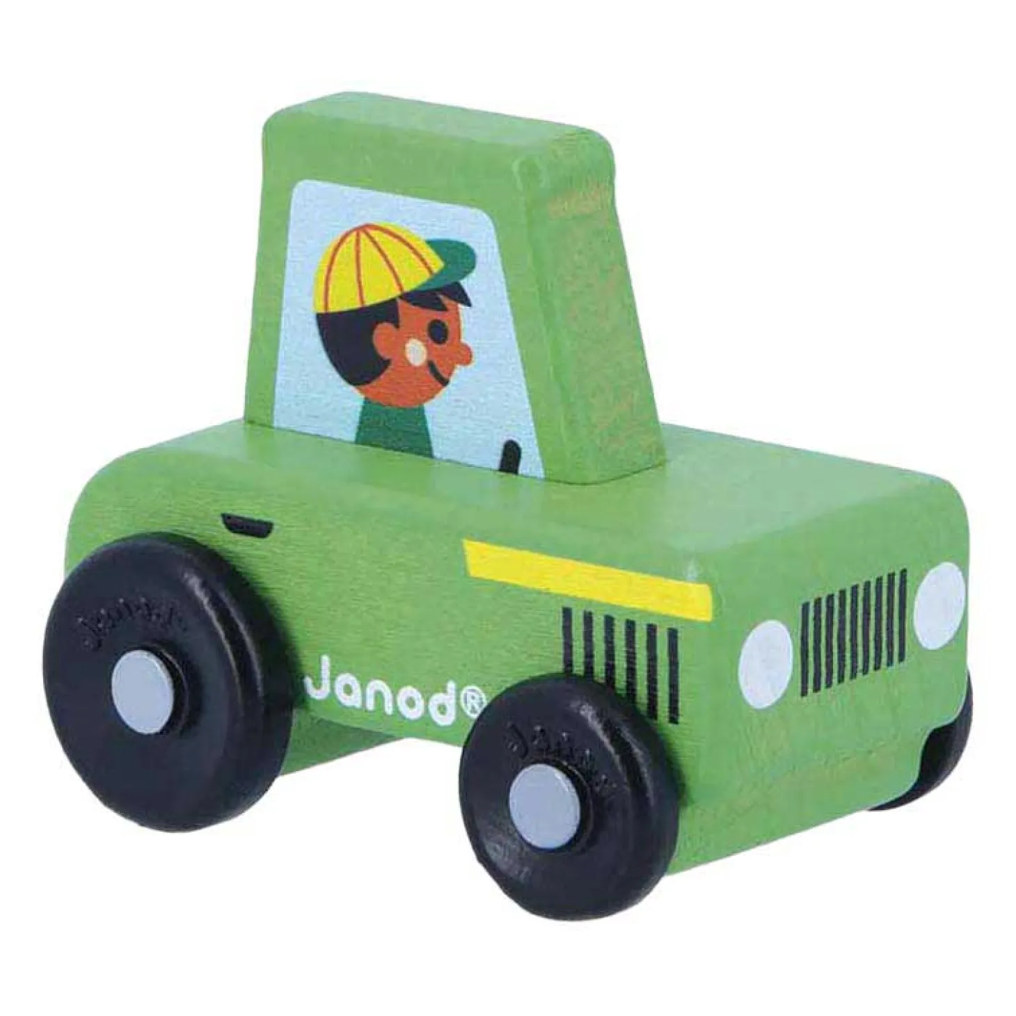 Janod Crossroads - Houten Groene Tractor
