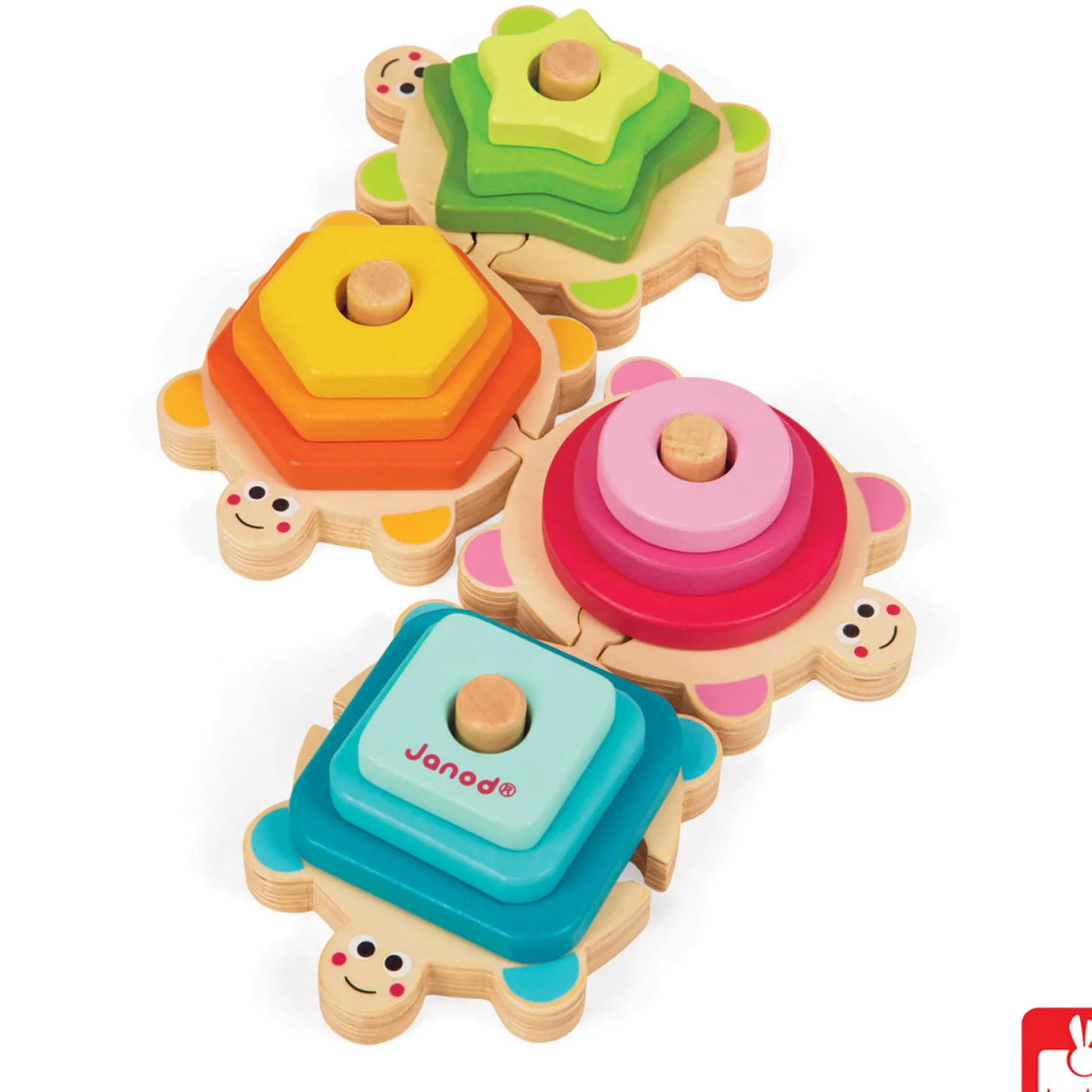 Janod I Wood Stapel Schildpadjes