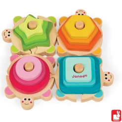 Janod I Wood Stapel Schildpadjes