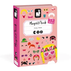 Janod Magnetibook - Gekke Gezichten Meisjes
