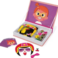 Janod Magnetibook - Gekke Gezichten Meisjes