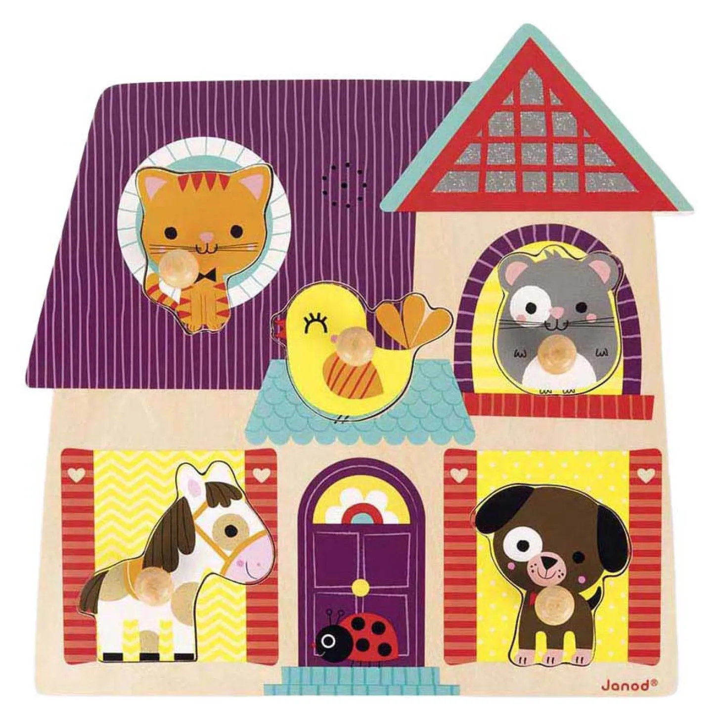 Janod Muzikale Puzzel - Mijn kleine vrienden