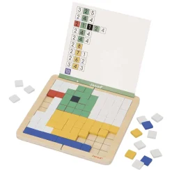 Janod Pedagogie - Houten Mozaiek Symetrie en Codetaal - 210dlg.