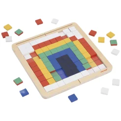 Janod Pedagogie - Houten Mozaiek Symetrie en Codetaal - 210dlg.