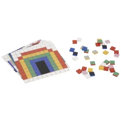 Janod Pedagogie - Houten Mozaiek Symetrie en Codetaal - 210dlg.