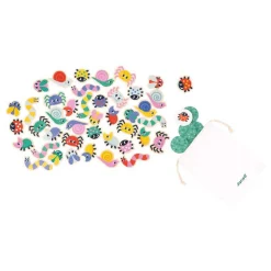 Janod Pedagogie - Houten Zoekspel de Tuindiertjes 84dlg.