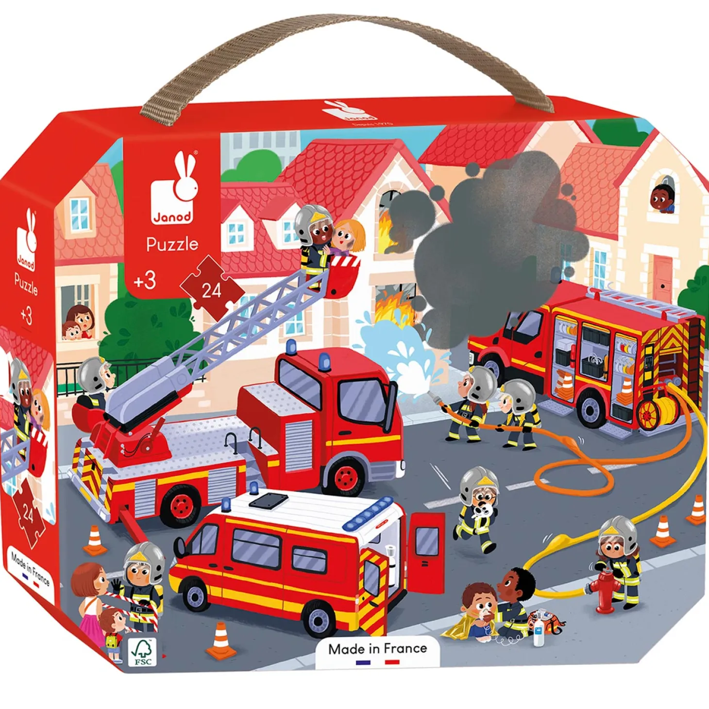 Janod Puzzel - De Brandweer, 24st.