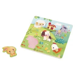 Janod Puzzel - Houten Voelpuzzel boerderij