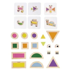 Janod Sensori - Houten Doorschijnende Blokkenset - 24dlg.