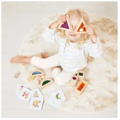 Janod Sensori - Houten Doorschijnende Blokkenset - 24dlg.