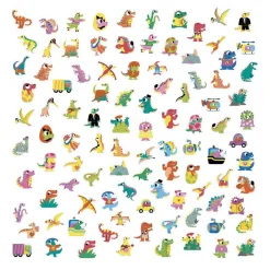 Janod Stickers - 100 Stickers Dino