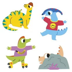 Janod Stickers - 100 Stickers Dino