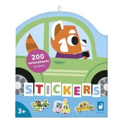 Janod Stickers - Stickervel met 200 Stickers Voertuigen