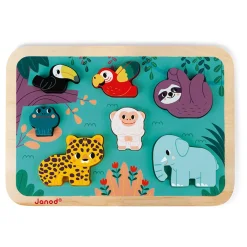 Janod WWF - Chunky Hout Puzzel Jungle
