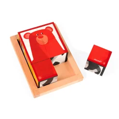 Janod Zigolos Houten Blokpuzzel - Bosdieren