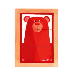 Janod Zigolos Houten Blokpuzzel - Bosdieren