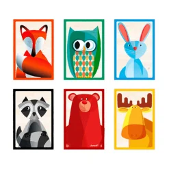 Janod Zigolos Houten Blokpuzzel - Bosdieren