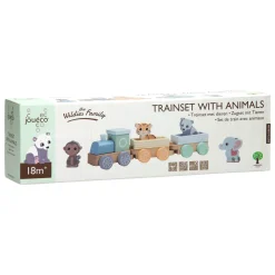 Joueco Houten Trein Wilde Dieren