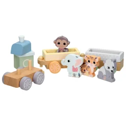 Joueco Houten Trein Wilde Dieren